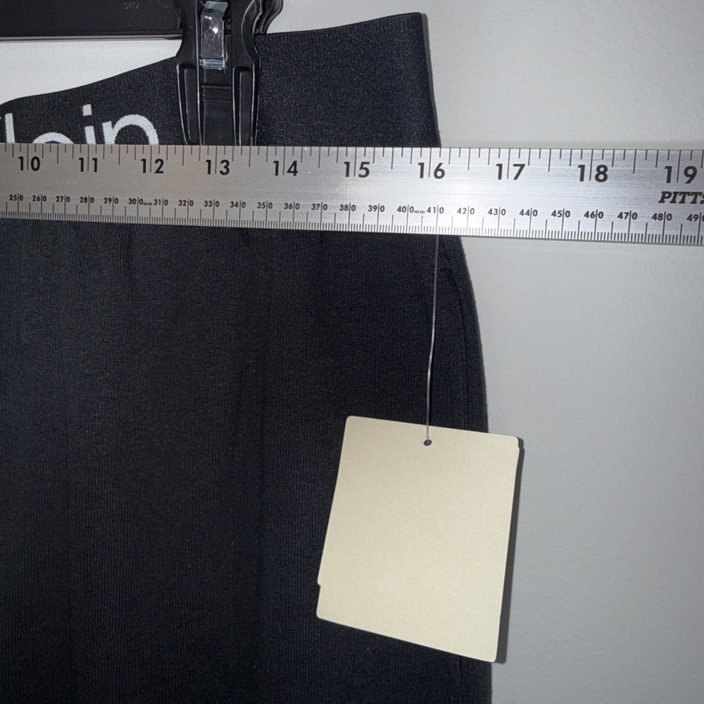Calvin Klein Mens Large Black Cotton Microfiber Bold Logo Sleepwear Pants Pajama - Picture 5 of 10